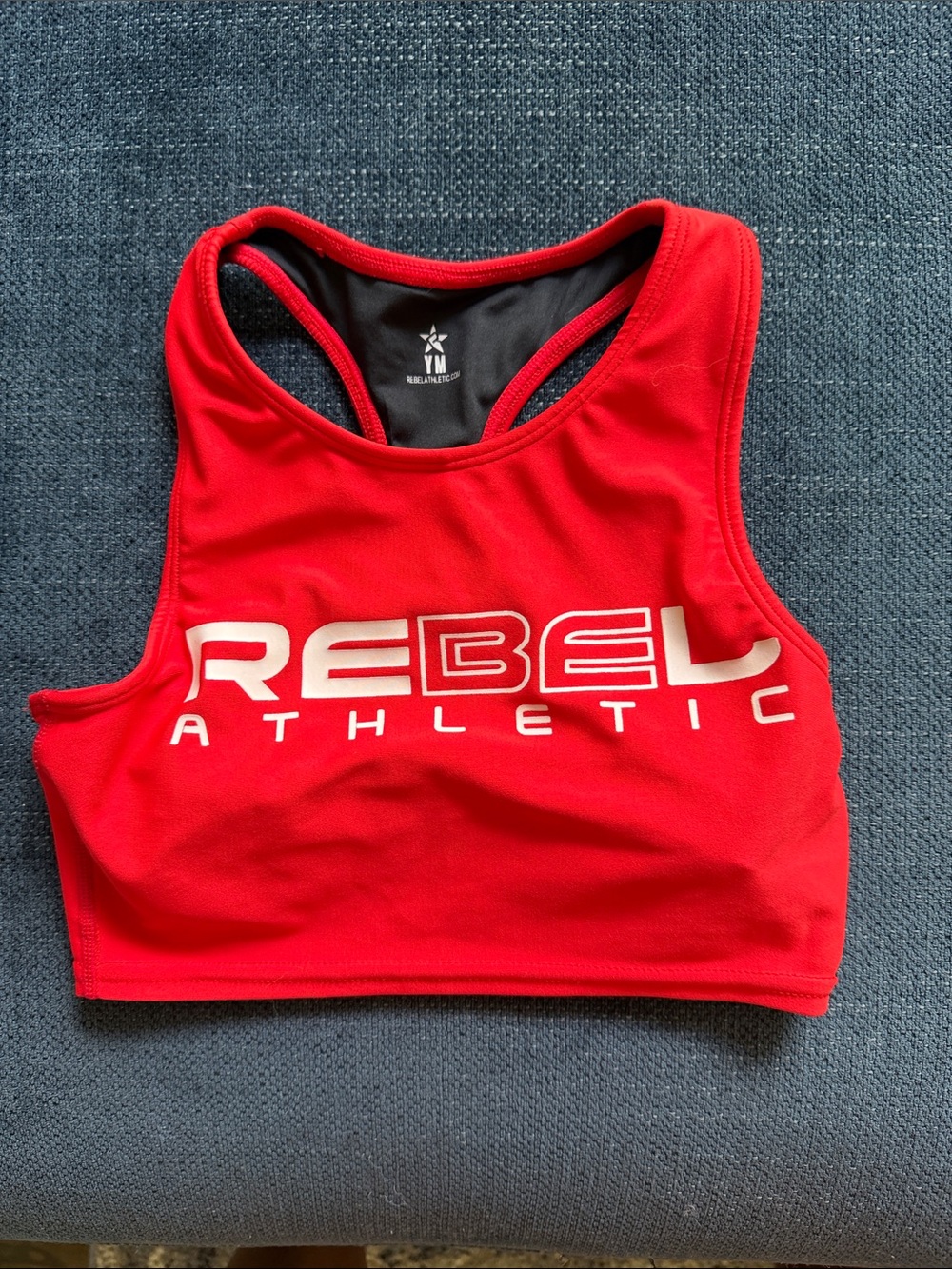 Rebel Athletic Girls' Red Racerback Tank Top